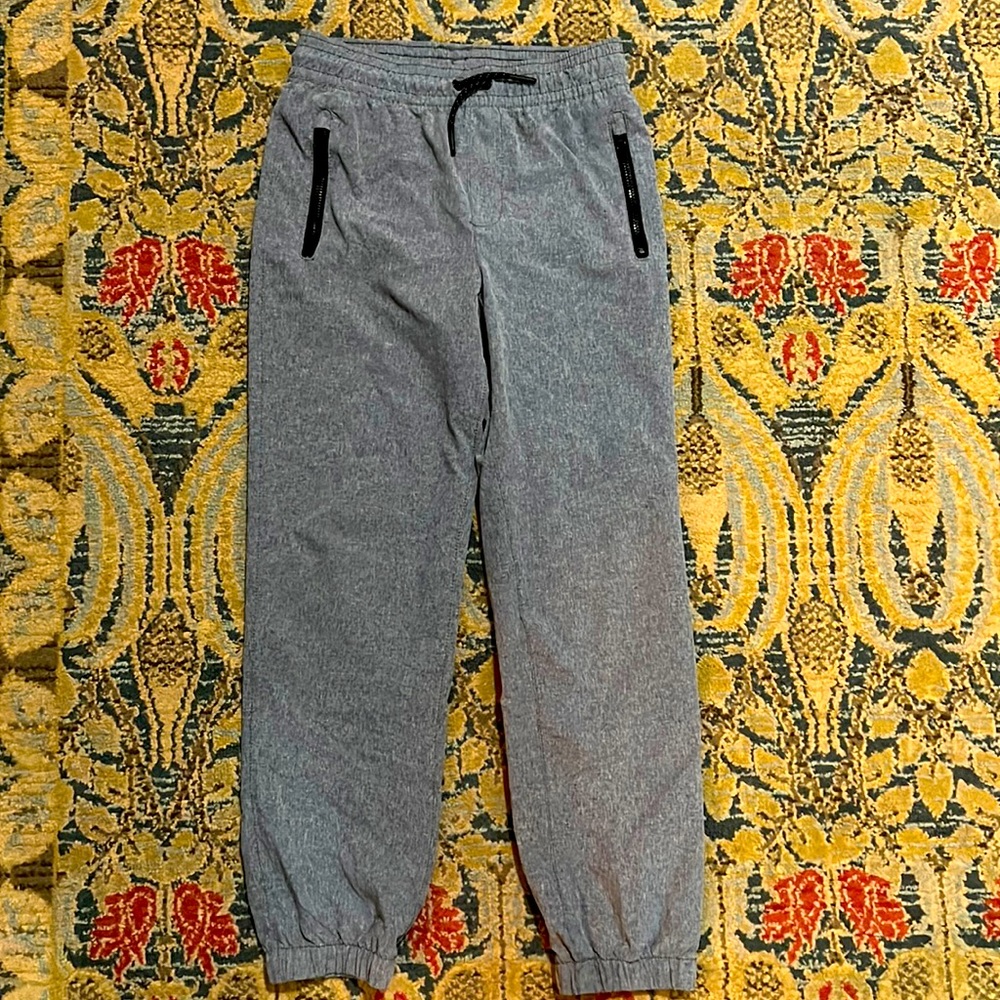 Target Cat & Jack Quick Dry Lightweight Joggers Pants 12 Boys Large Grey